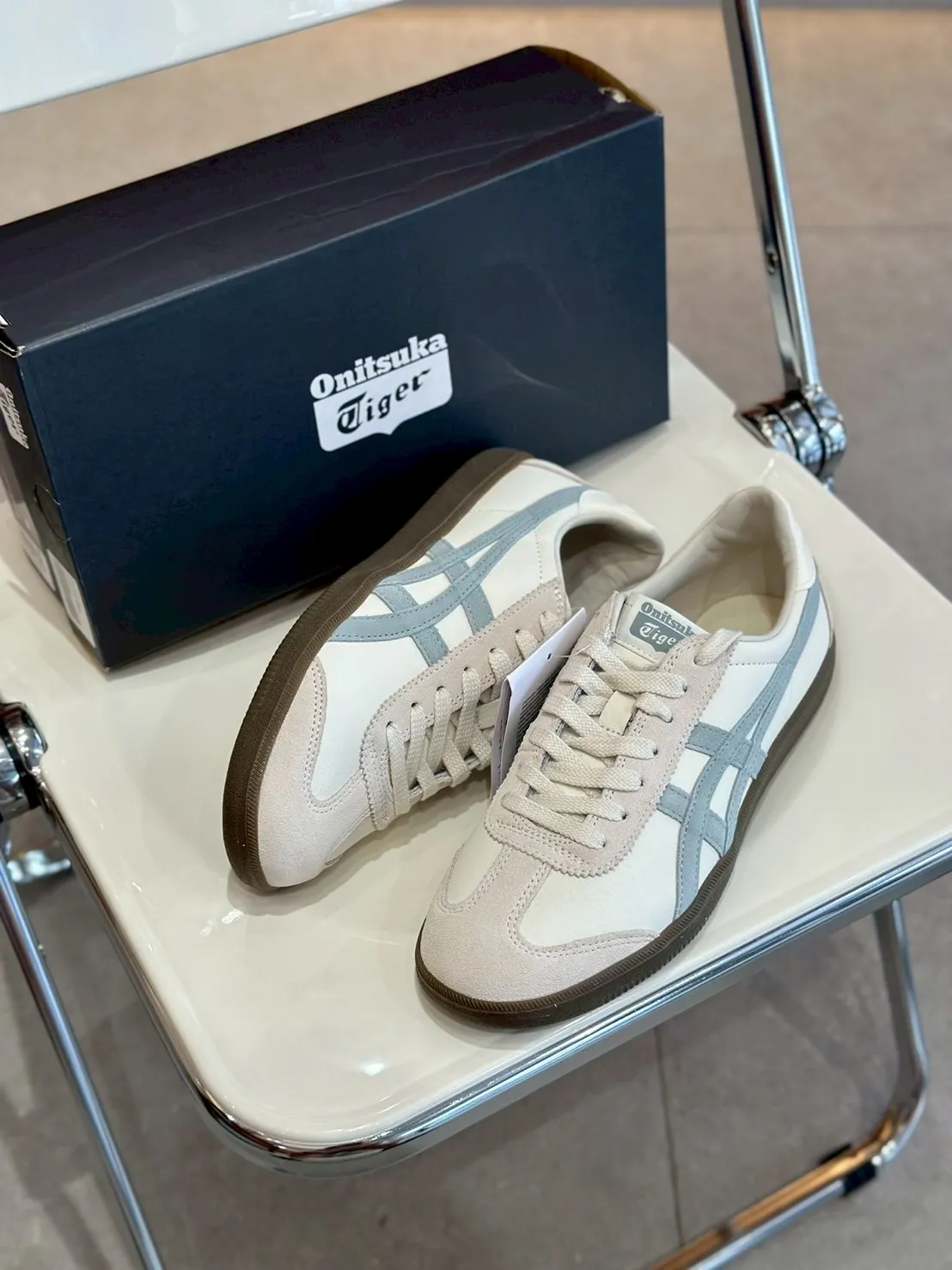 Onitsuka Tiger Tokuten 寶寶藍 鬼塚虎 德訓鞋 焦糖底 奶白 1183C086-104