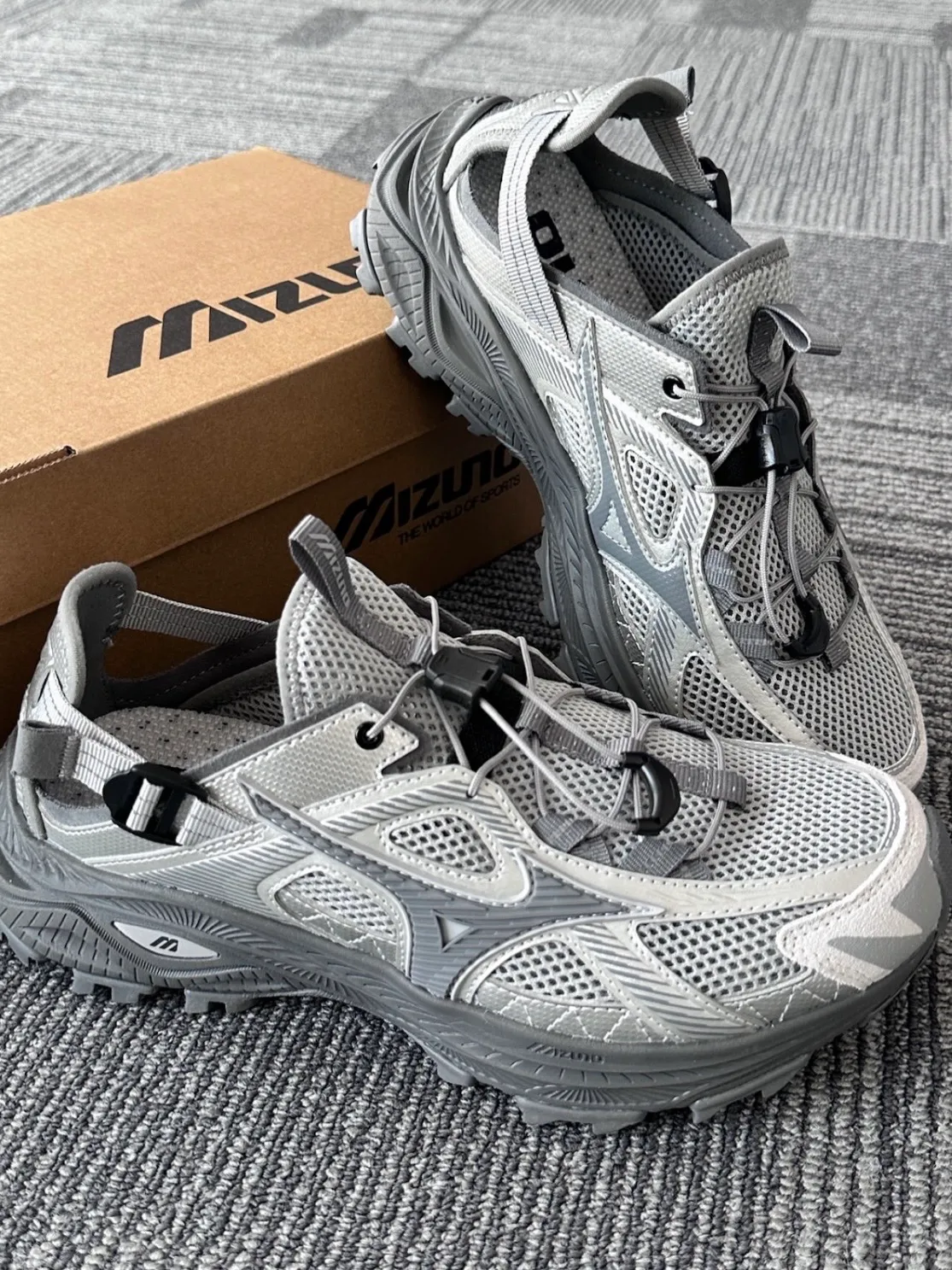 Mizuno Racer Trail SE 涼鞋 銀灰 速乾鞋 D1GH241906