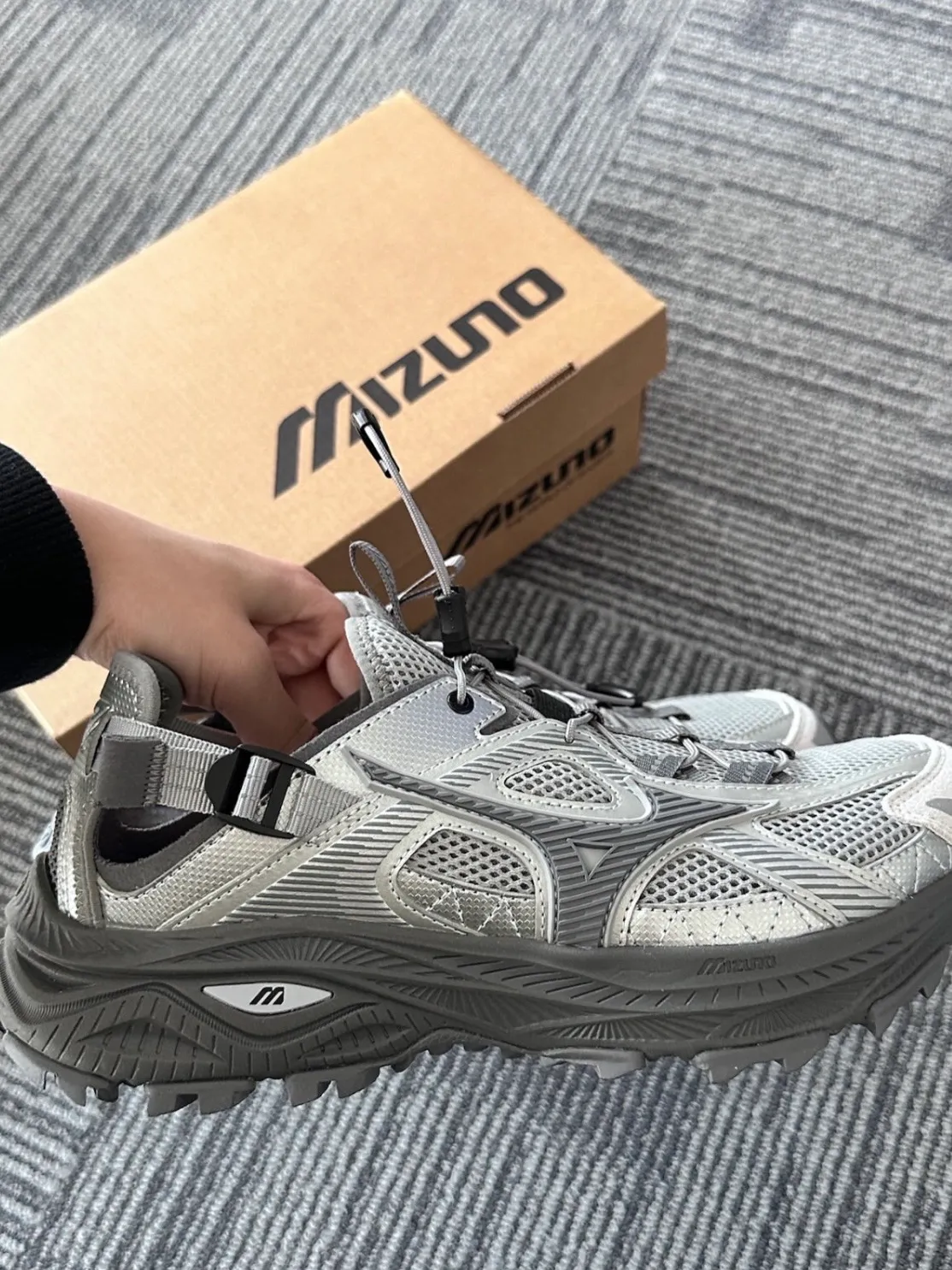 Mizuno Racer Trail SE 涼鞋 銀灰 速乾鞋 D1GH241906