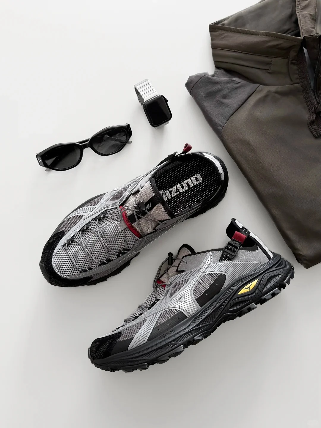 Mizuno Racer Trail SE V2 涼鞋 晨霧灰 酒紅 山系 機能 速乾鞋 2026新色 D1GH261204