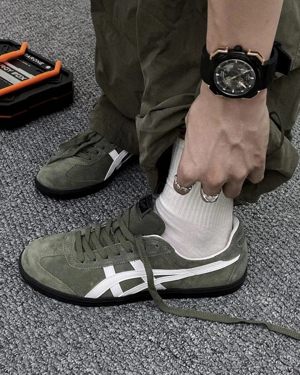 Onitsuka Tiger Tokuten 鬼塚虎 德訓鞋 煙燻墨綠 男女鞋 1183A907-300