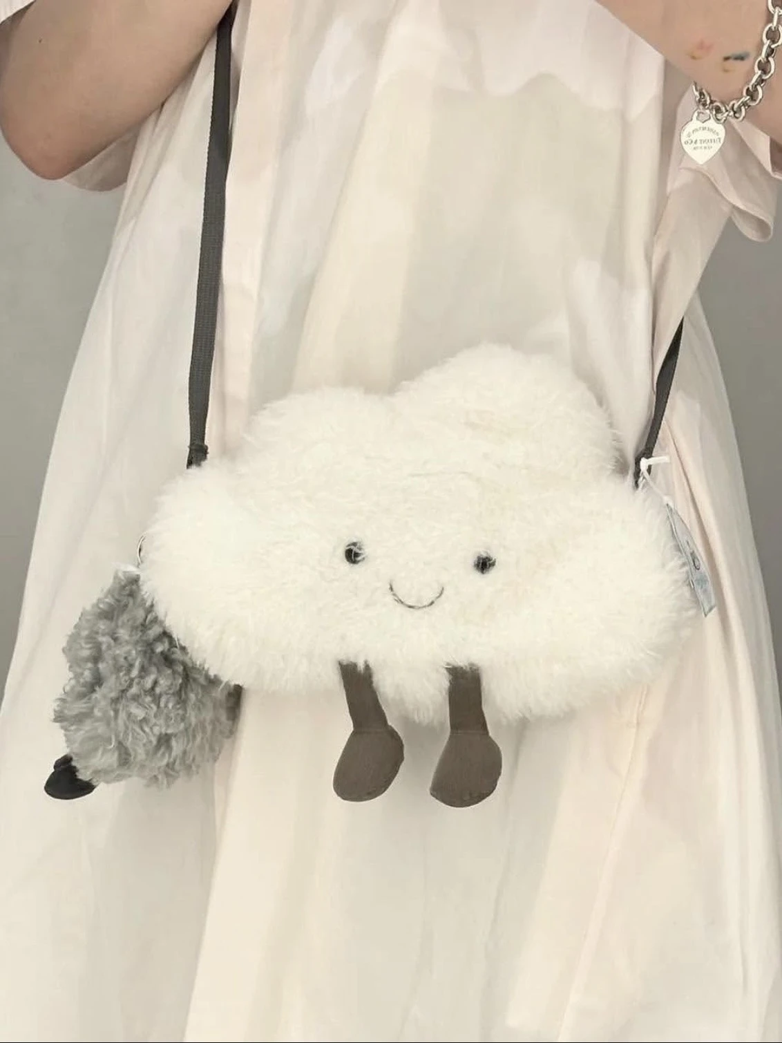 jELLYCAT 雲朵寶寶斜背包 小烏雲 小白雲 小包 Jolin同款