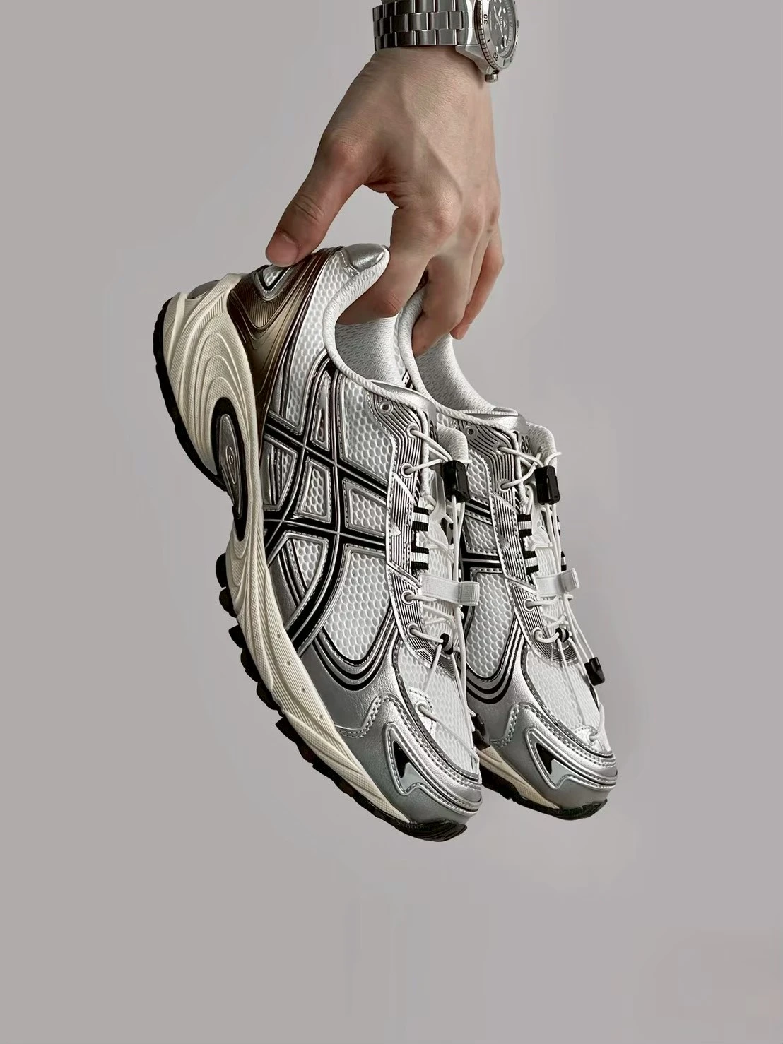 Asics Gel-Kahana TR V4 金屬白銀銅 抽繩 1203A781-100