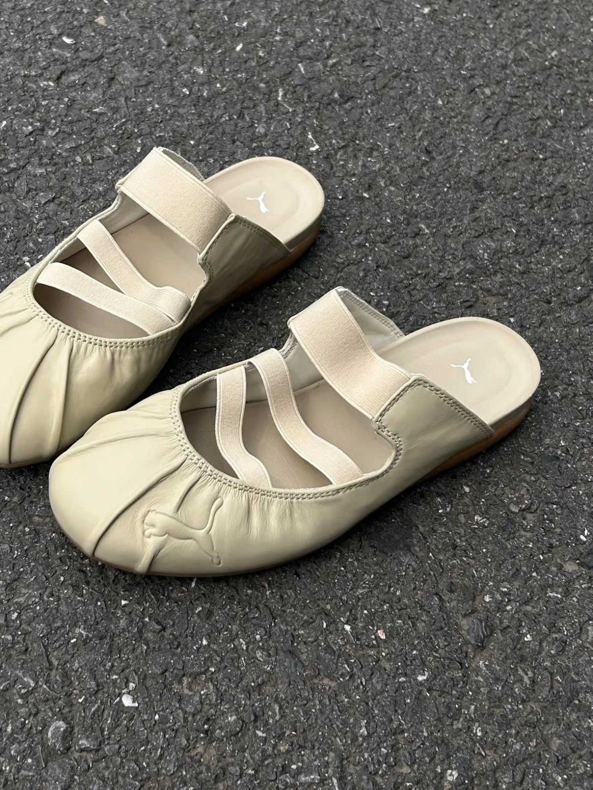 PUMA Speedcat Mule 奶油 芭蕾穆勒鞋 懶人鞋 薄底鞋 女鞋 409618-02