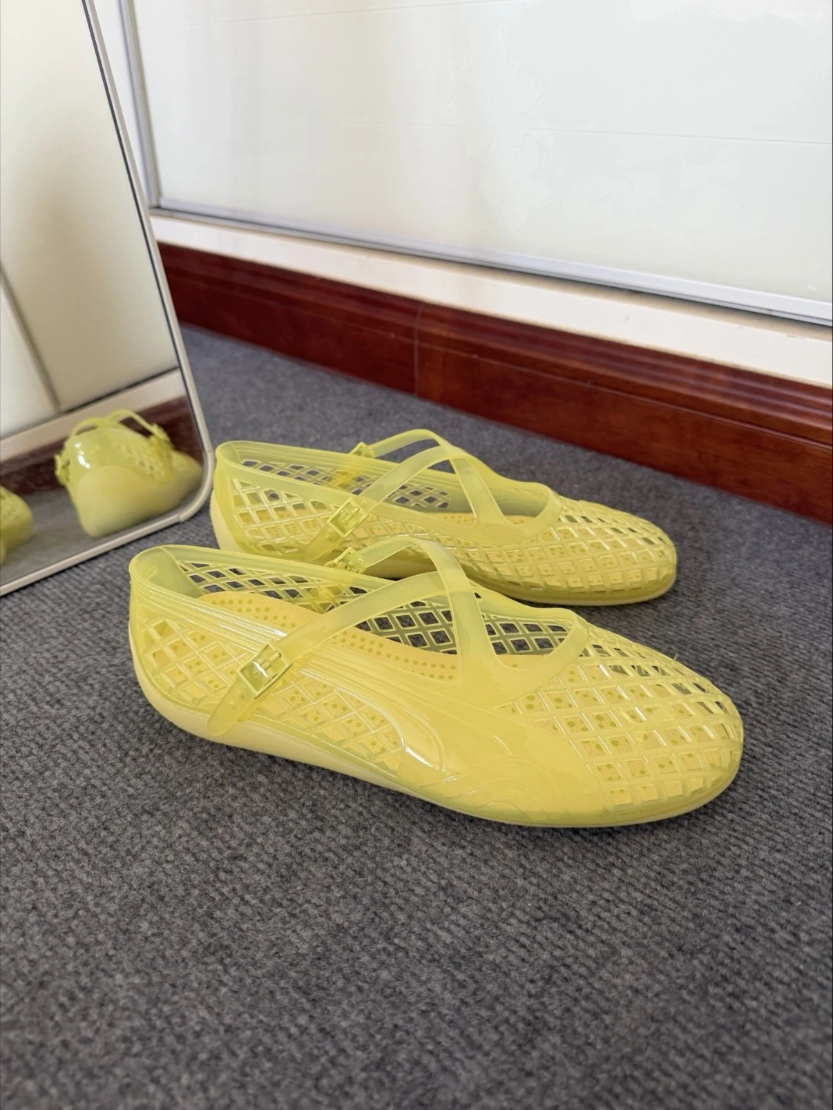 PUMA Speedcat Ballet Jelly 果凍鞋 水晶涼鞋 黃 409469-06