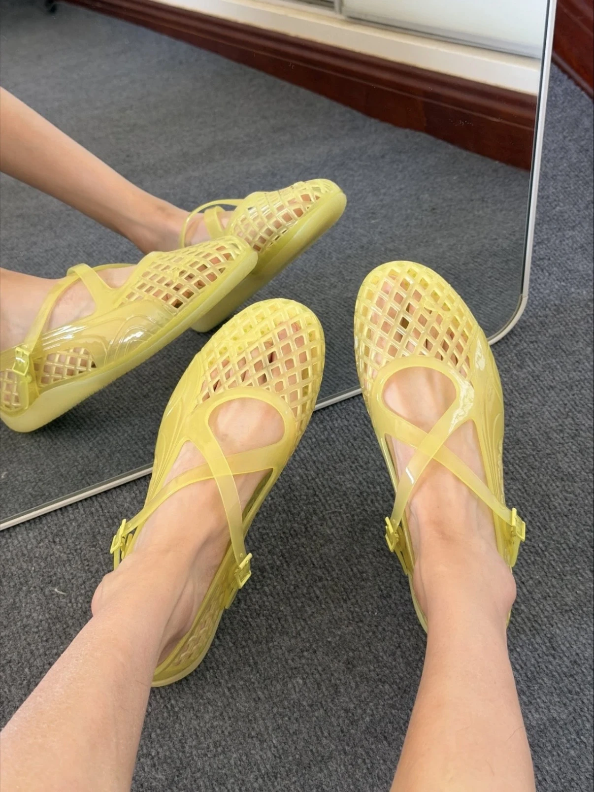 PUMA Speedcat Ballet Jelly 果凍鞋 水晶涼鞋 黃 409469-06