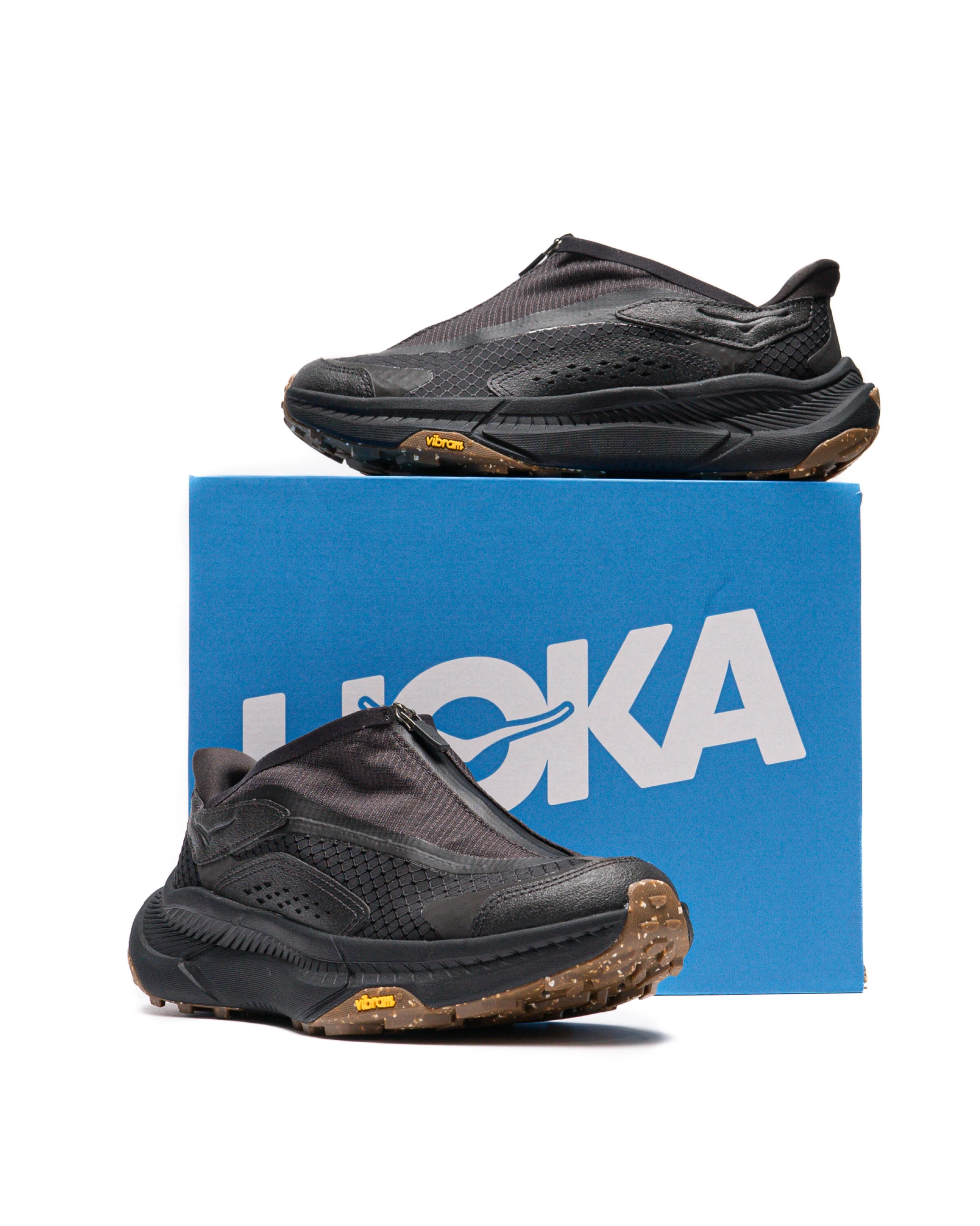 HOKA project transport網布拉鏈 黑 1162850-CRBN