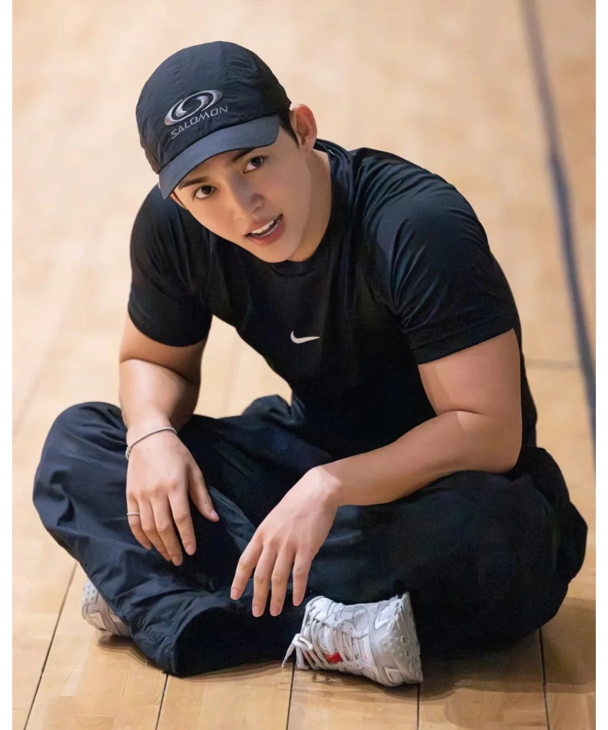 🔥明星同款 SALOMON Link ball cap 黑 棒球帽 機能材質 輕量