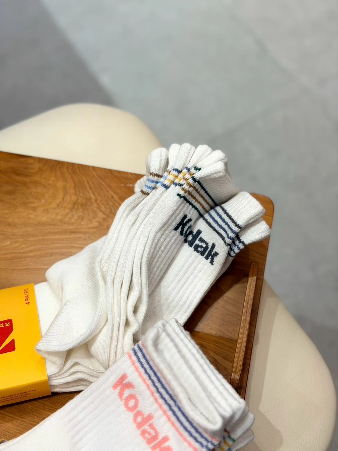 Kodak 柯達 韓國限定 4雙入 襪子 (25-27cm)