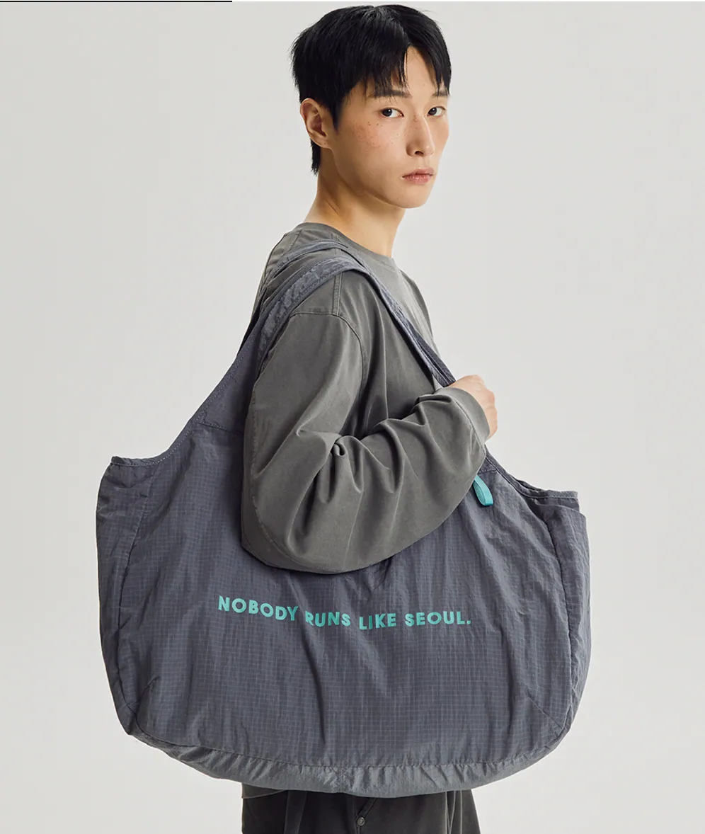 NEW BALANCE 行李袋 可折疊 可插行李箱桿 韓國限定