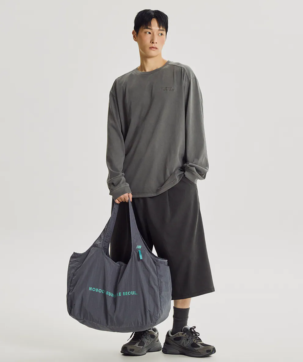 NEW BALANCE 行李袋 可折疊 可插行李箱桿 韓國限定