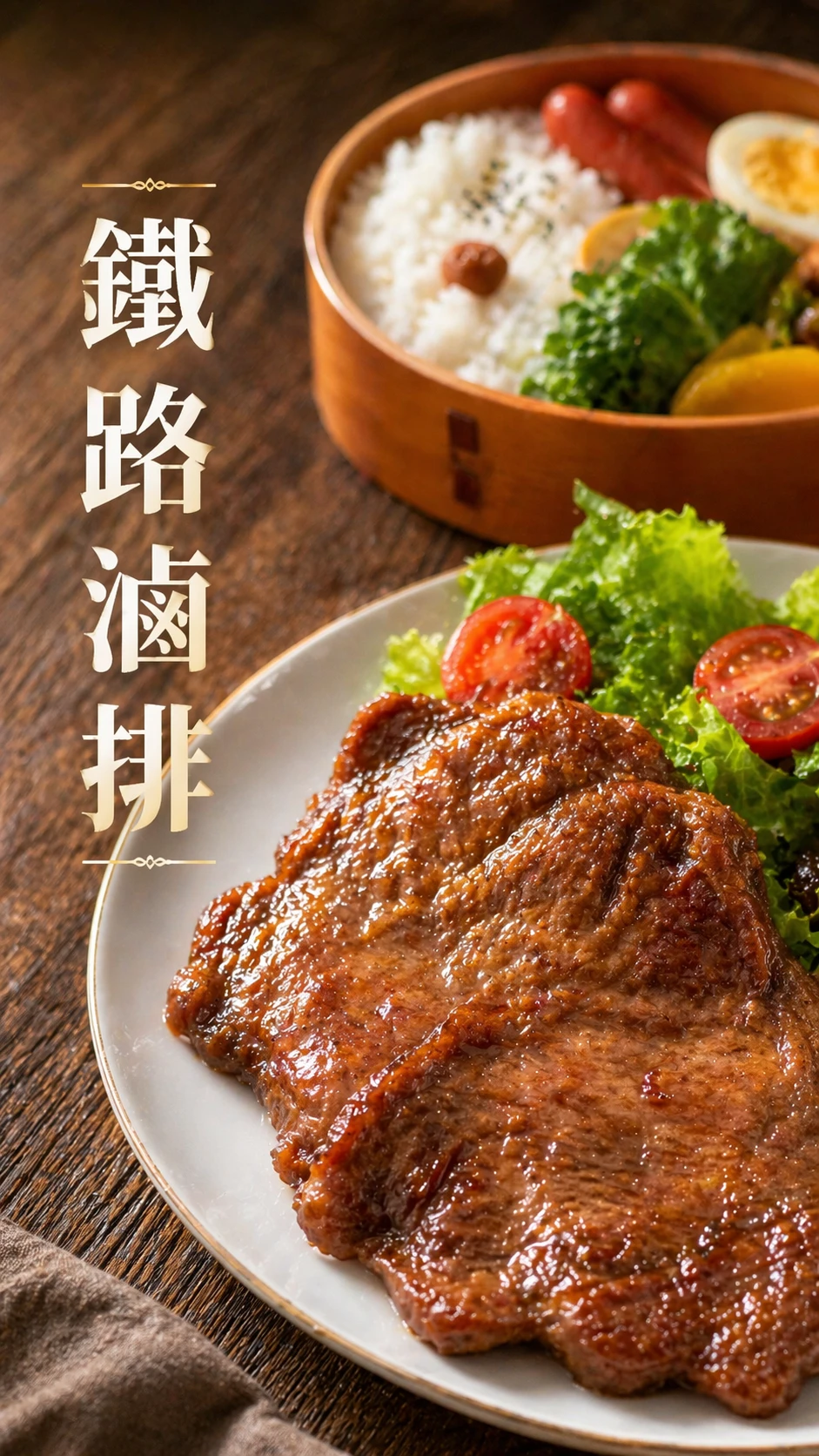 台灣豬里肌 鐵路滷排 100g/包