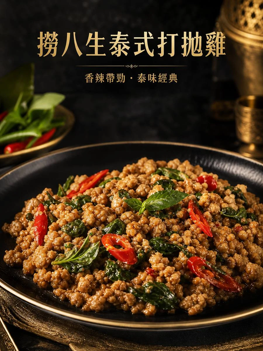 撈八生泰式打拋雞 商品情境圖 3