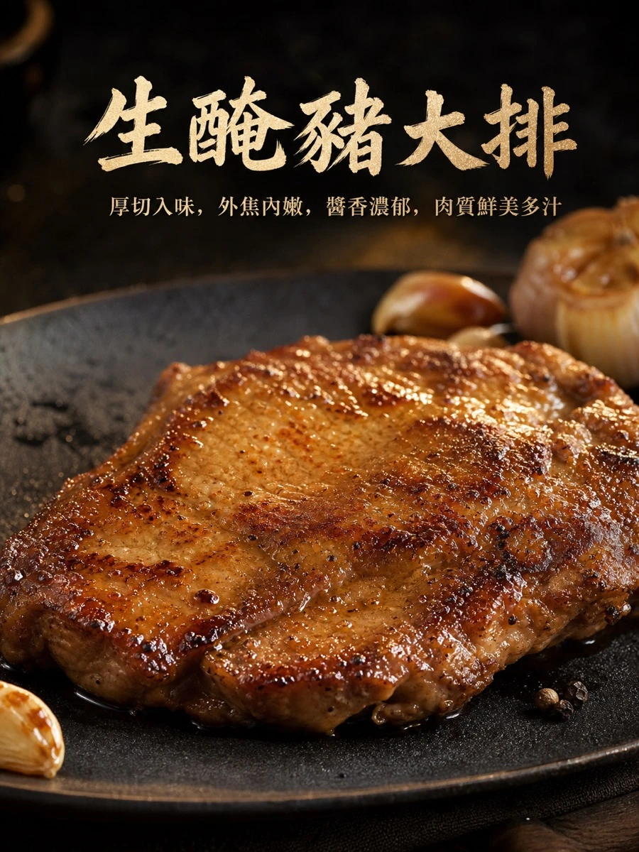 生醃豬大排100G