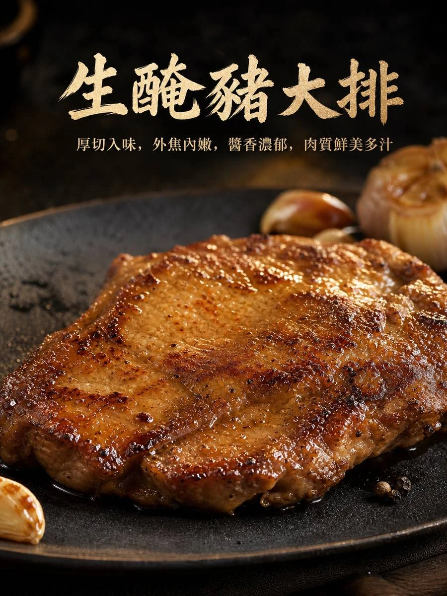 生醃豬大排 主視覺