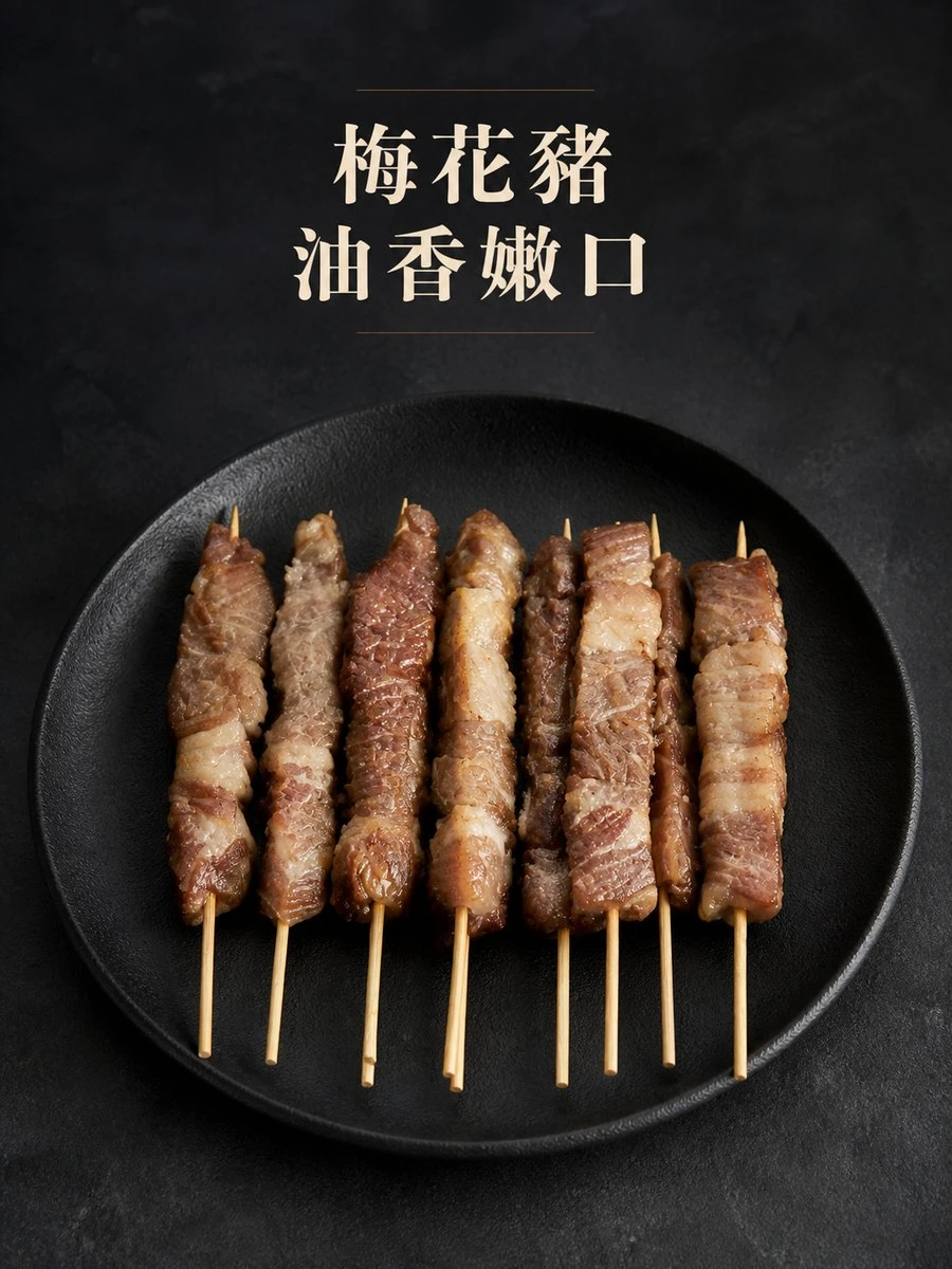 梅花豬串10支/包