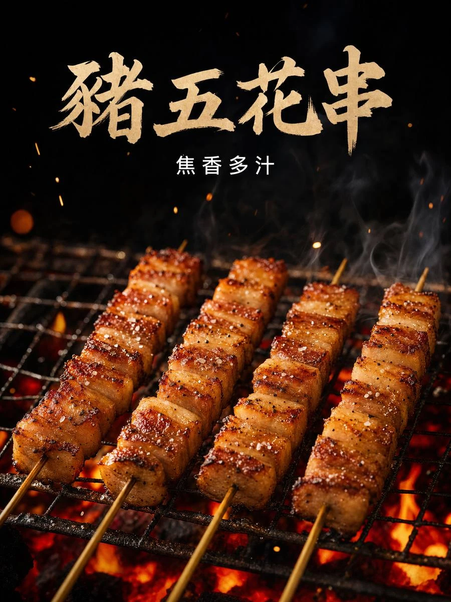 原味豬五花串 主視覺