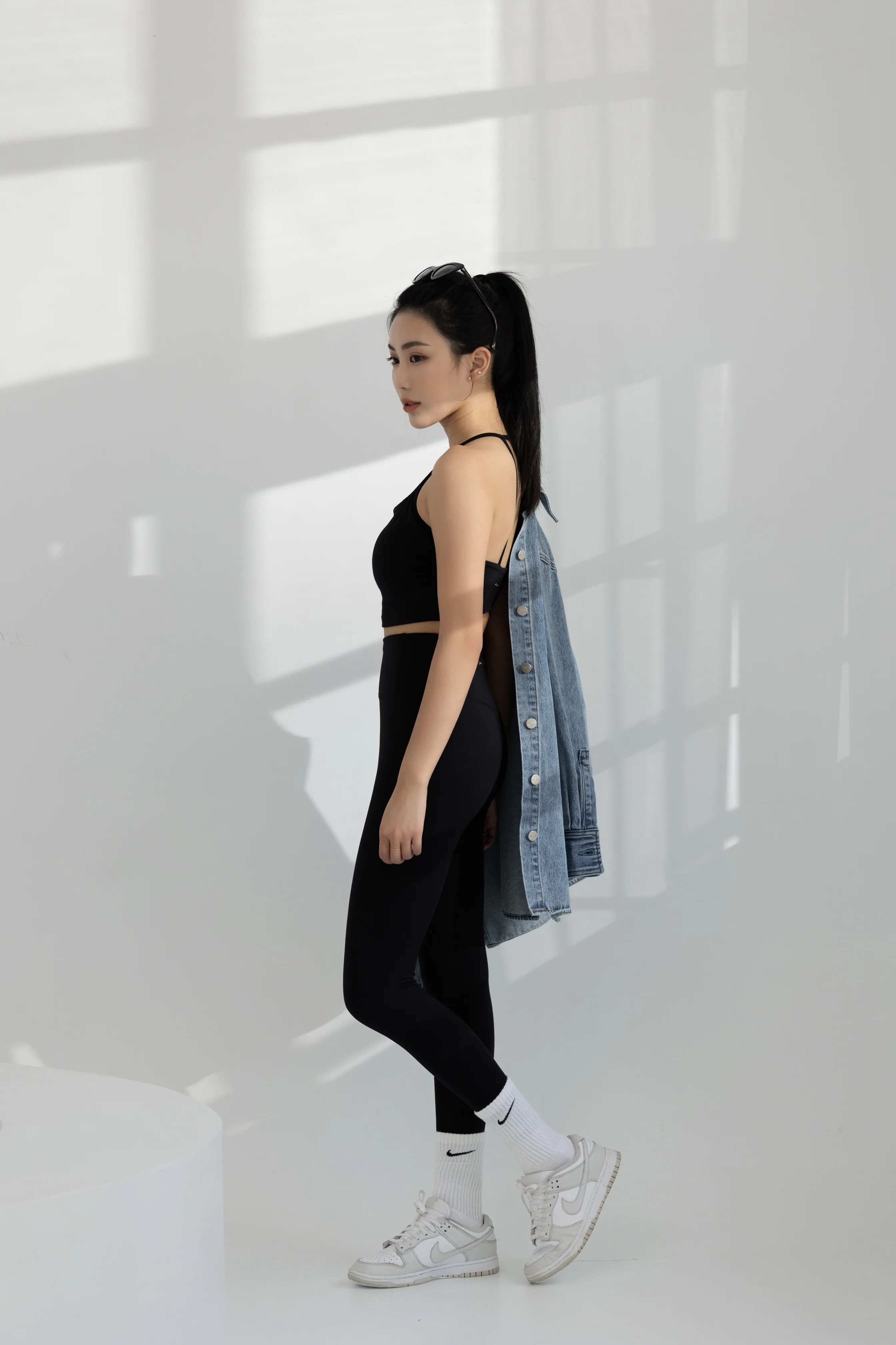 迷人爆表美背bra背心＆腰瘦交叉美臀leggings - 套組