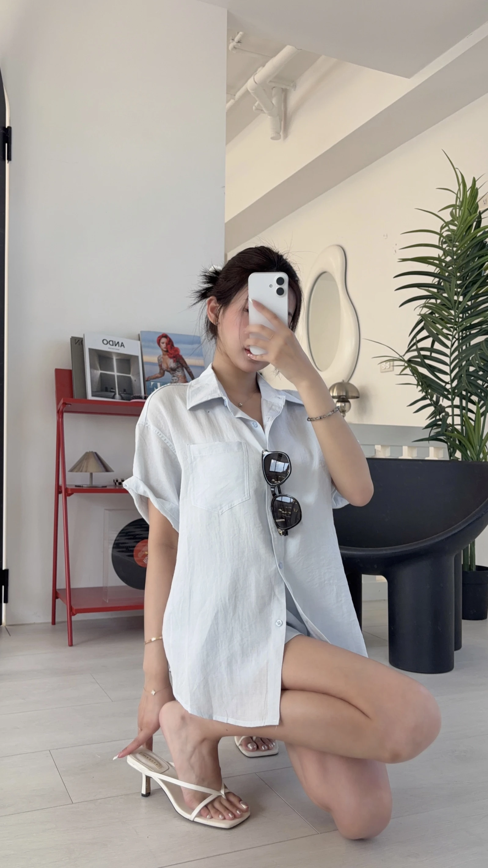夏日必備｜極簡質感襯衫短褲套裝