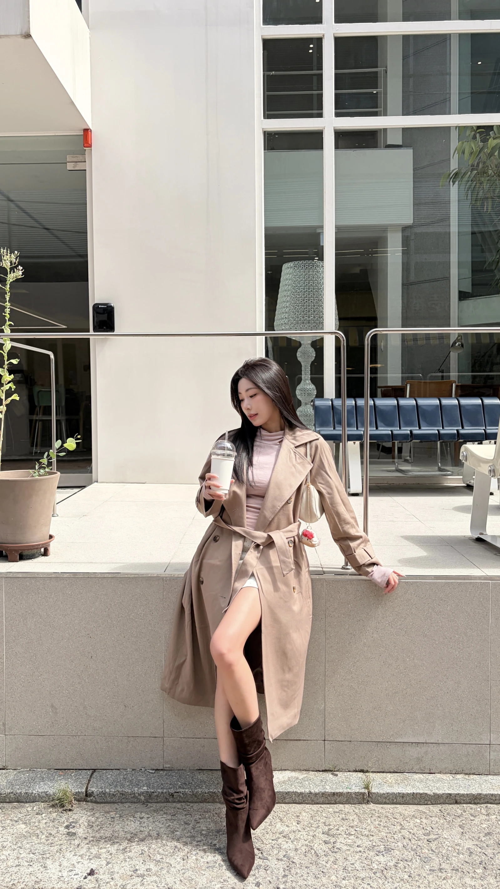 🇰🇷入秋必備｜韓國長版風衣造型外套