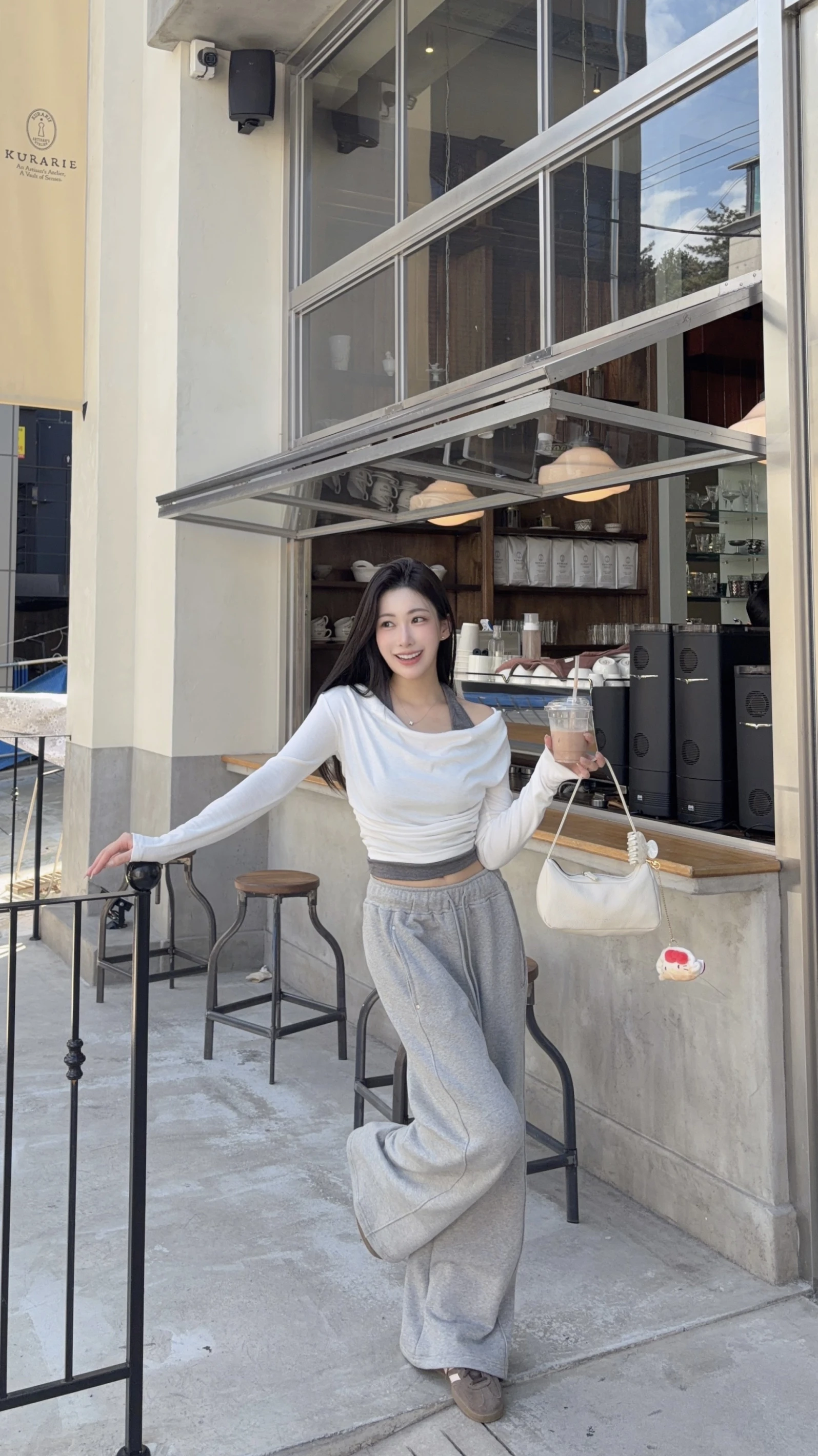🇰🇷韓國命定灰長腿落地棉褲