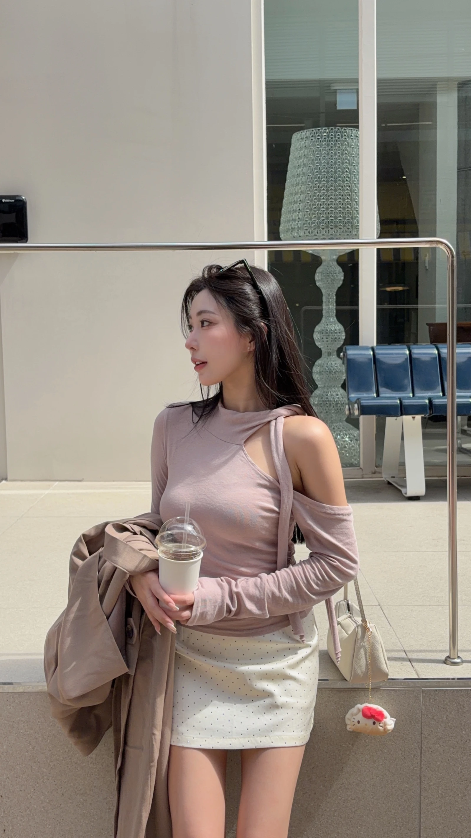 🇰🇷韓國繞脖露肩長袖上衣