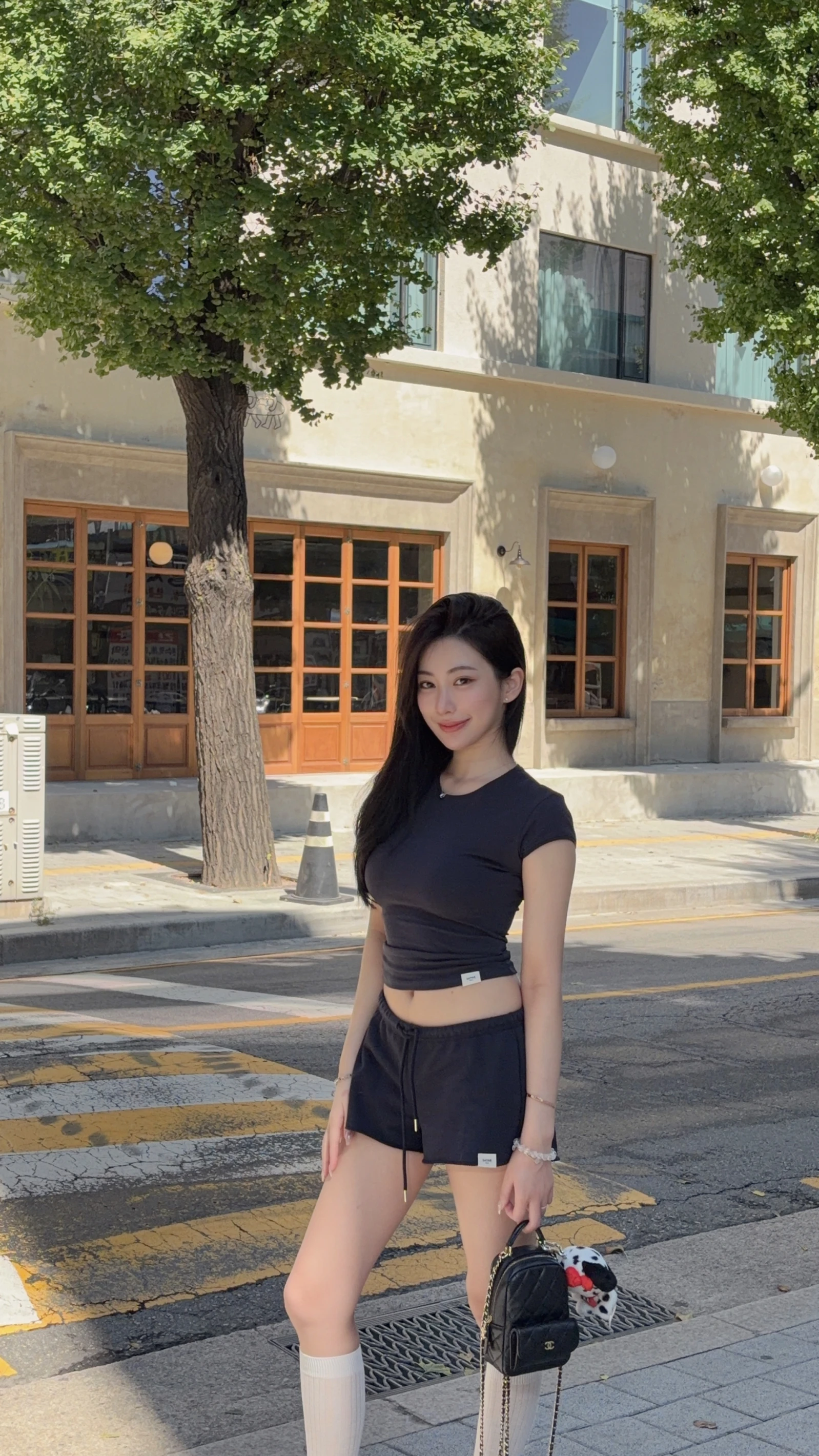 🇰🇷韓國修身T+小短褲套裝