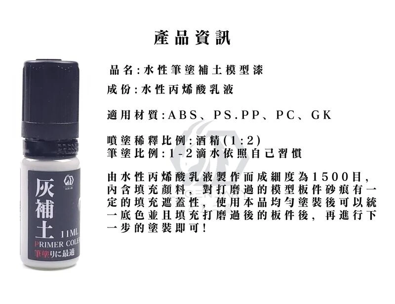 九五二漆 水性筆塗補土模型漆(PP)
