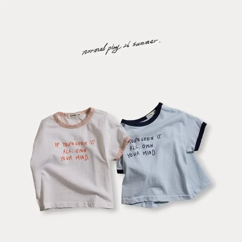 normalplay If You 字母短袖T