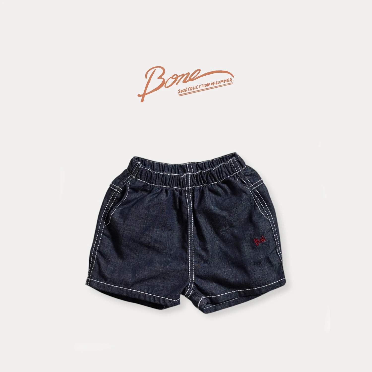 bone Stitch 水洗牛仔短褲