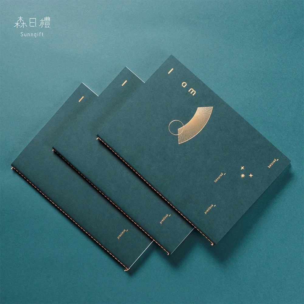 簡約設計筆記本-松花綠