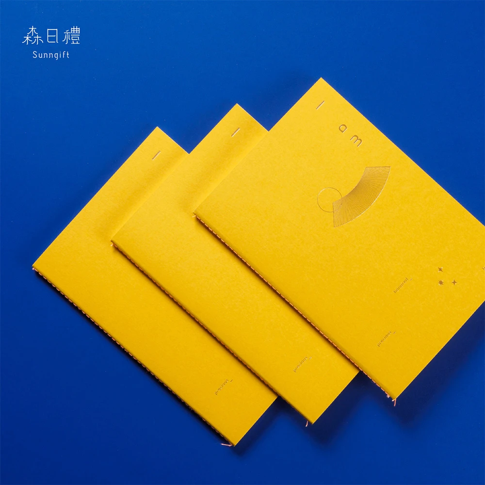 簡約設計筆記本-琥珀黃