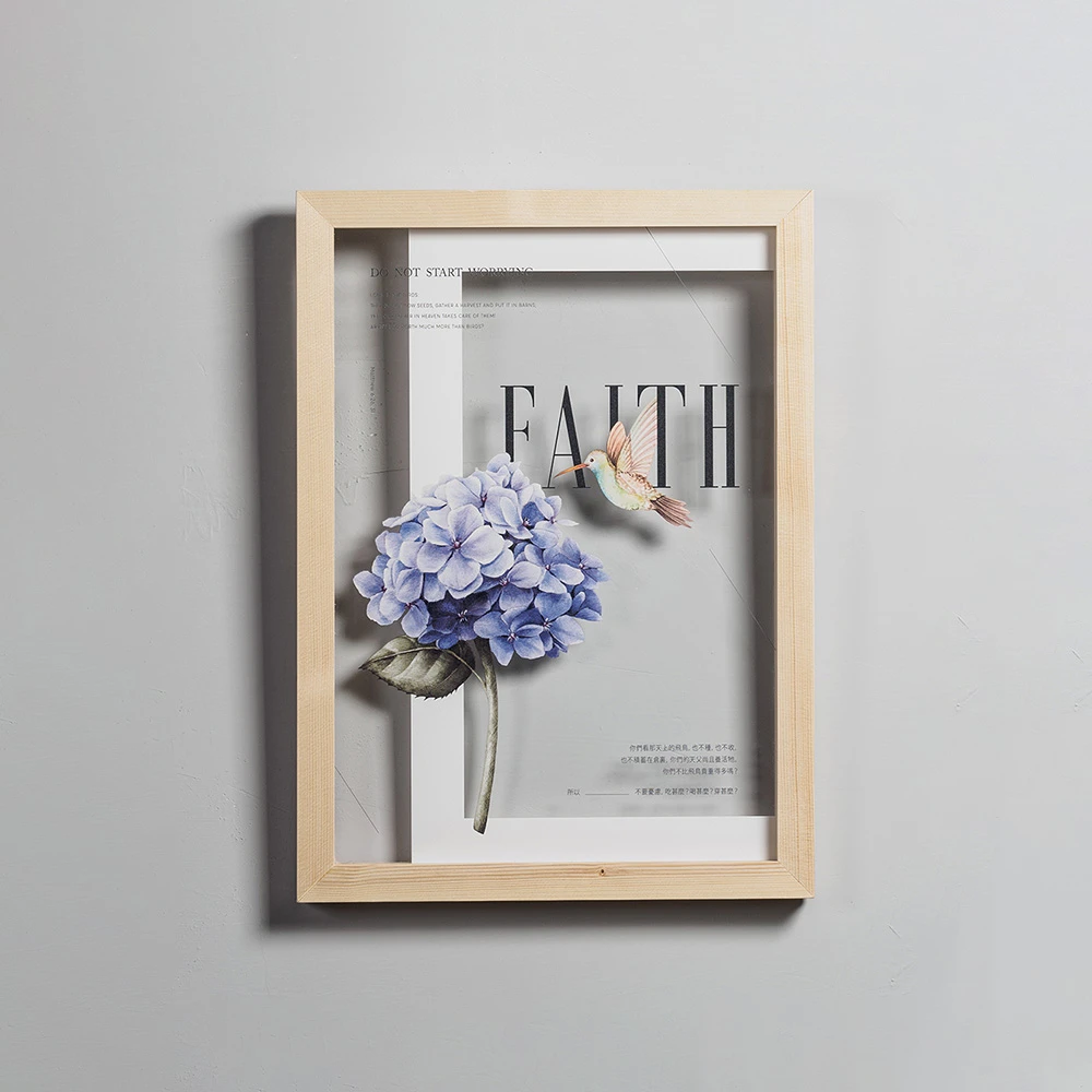 花草壓克力相框-Faith