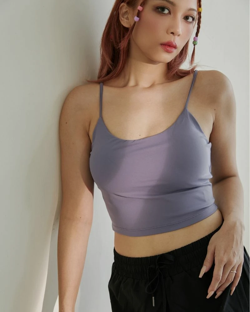 細肩美背背心集中包覆無鋼圈運動內衣-紫羅蘭(新色)