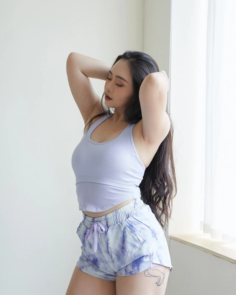 美型露背｜Y字羅紋BRATOP-淺紫