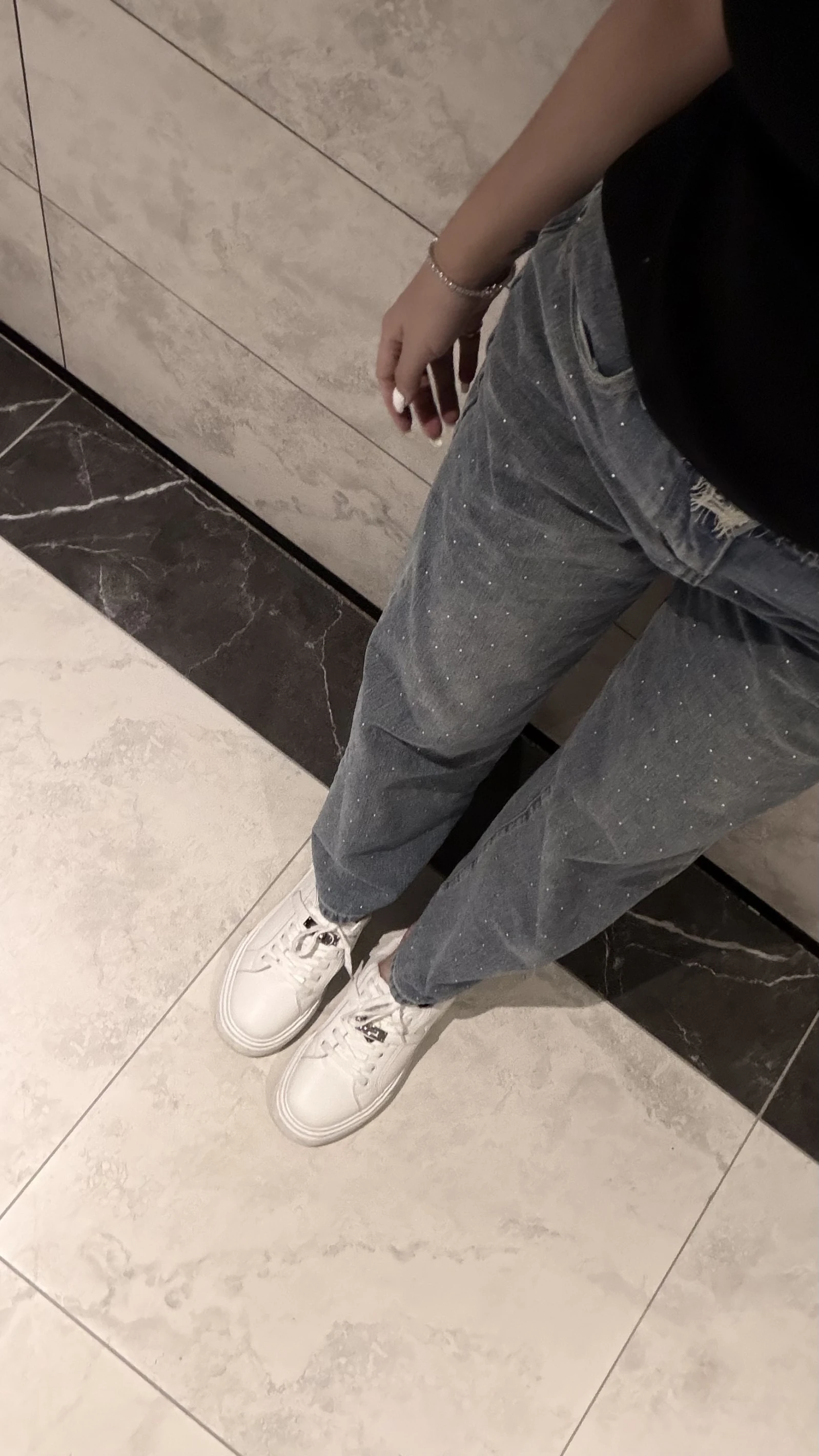 閃耀直筒牛仔褲