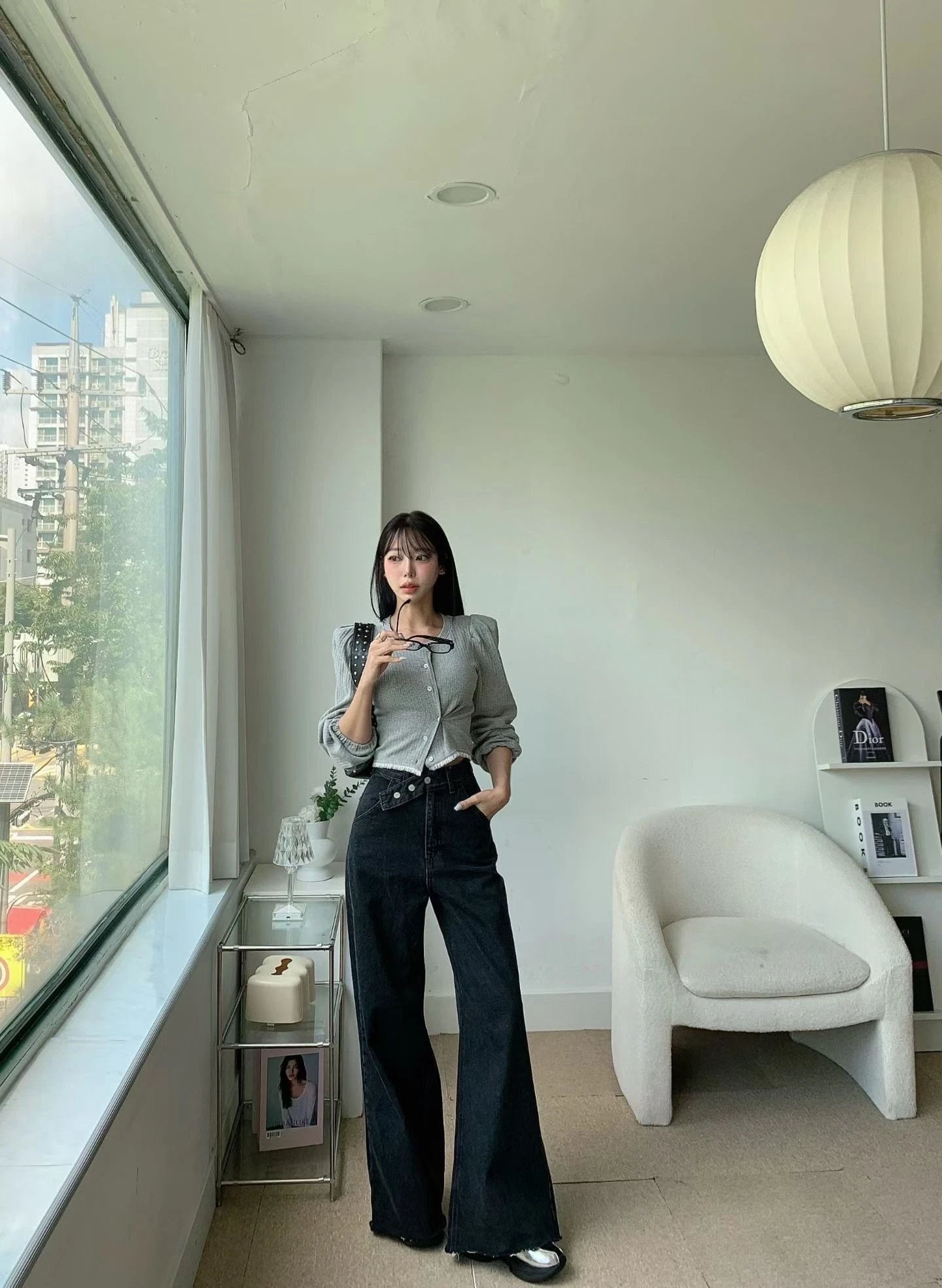 小女人泡袖上衣
