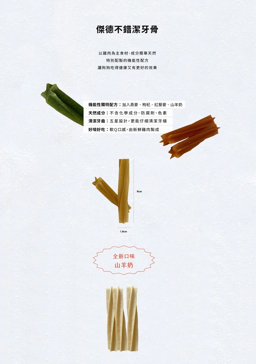 傑德不錯 機能潔牙骨