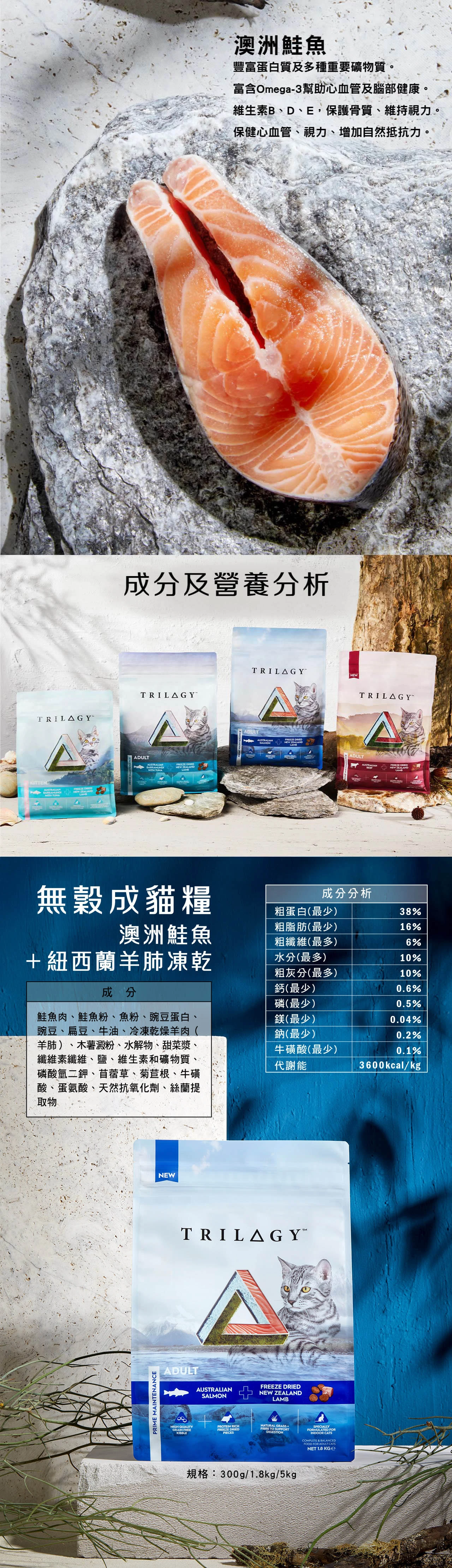 【奇境】無穀凍乾成貓糧|鮭魚+羊肺凍乾