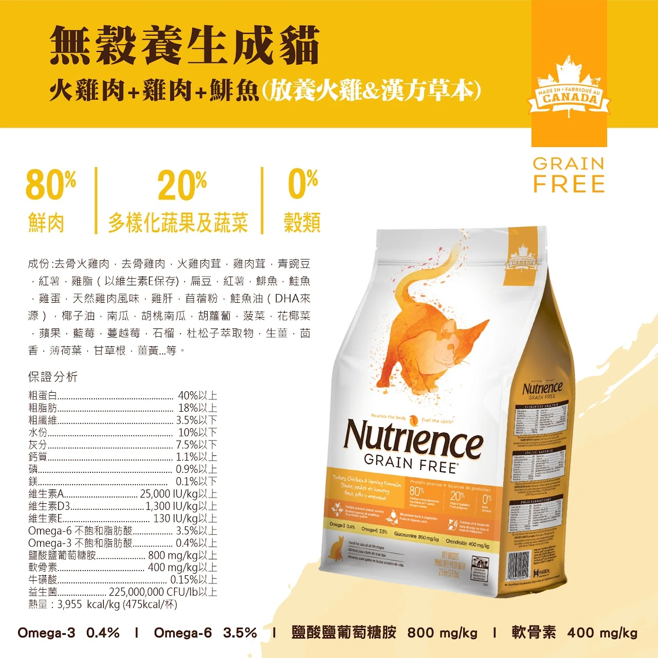 【紐崔斯】無穀養生貓