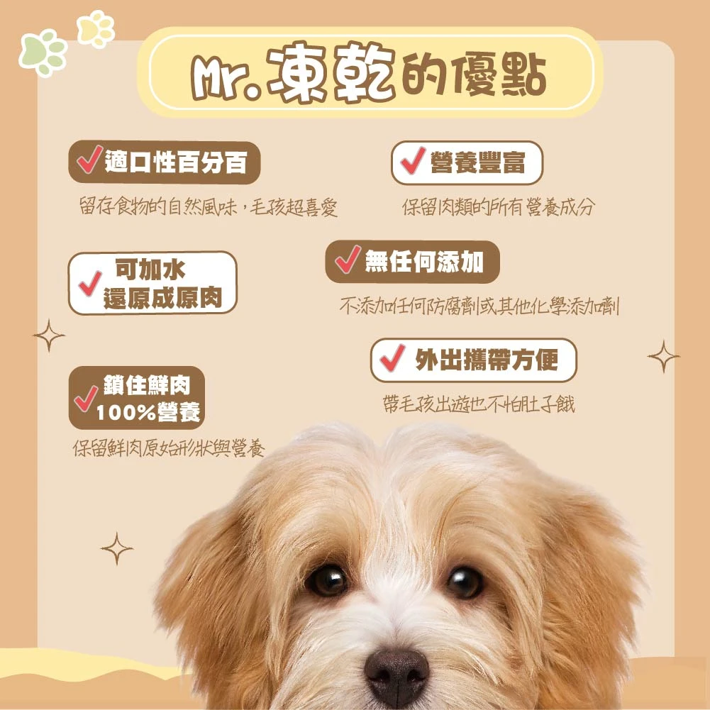 【M r . 凍 乾】犬用天然原肉凍乾