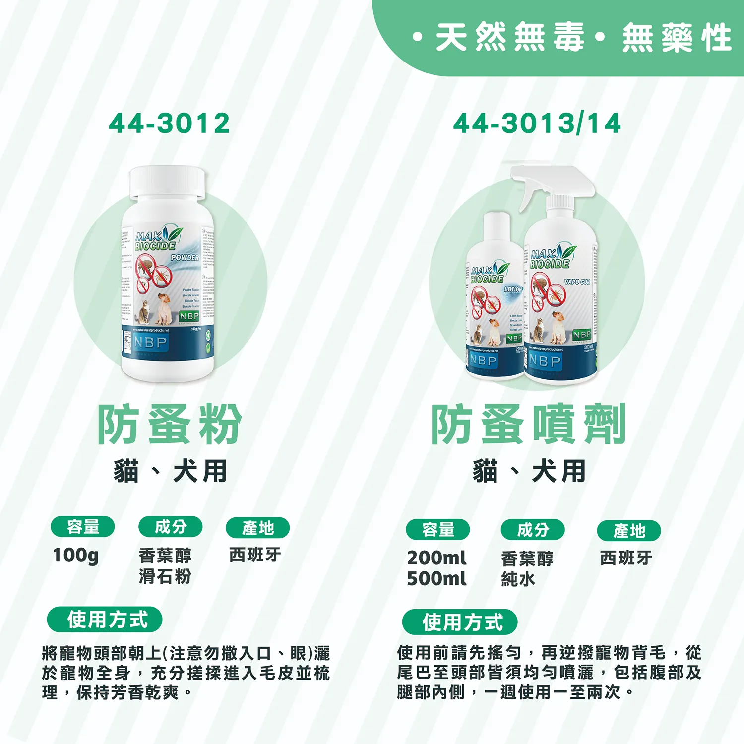 【西班牙NBP】全天然防蚤噴劑