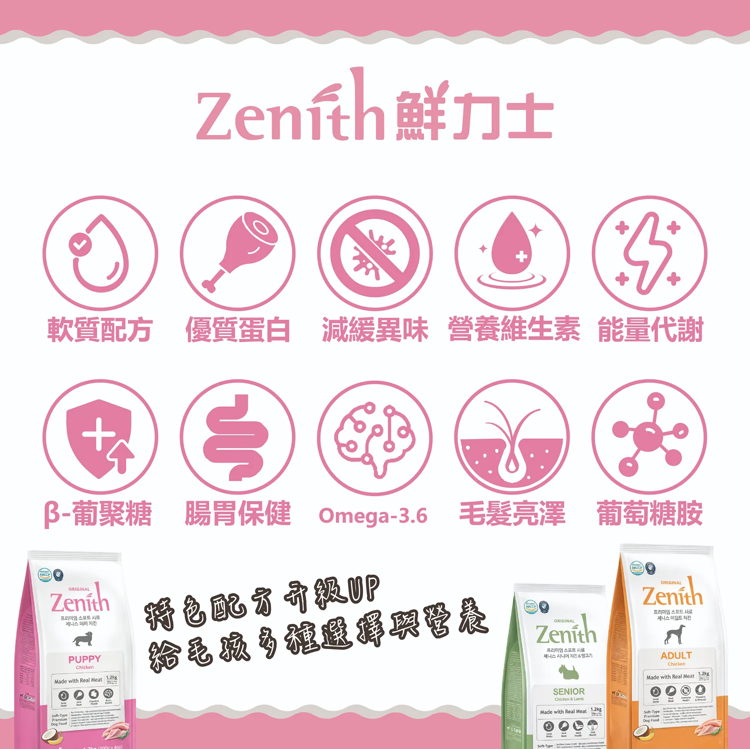【ZENITH】頂級全齡犬軟飼料