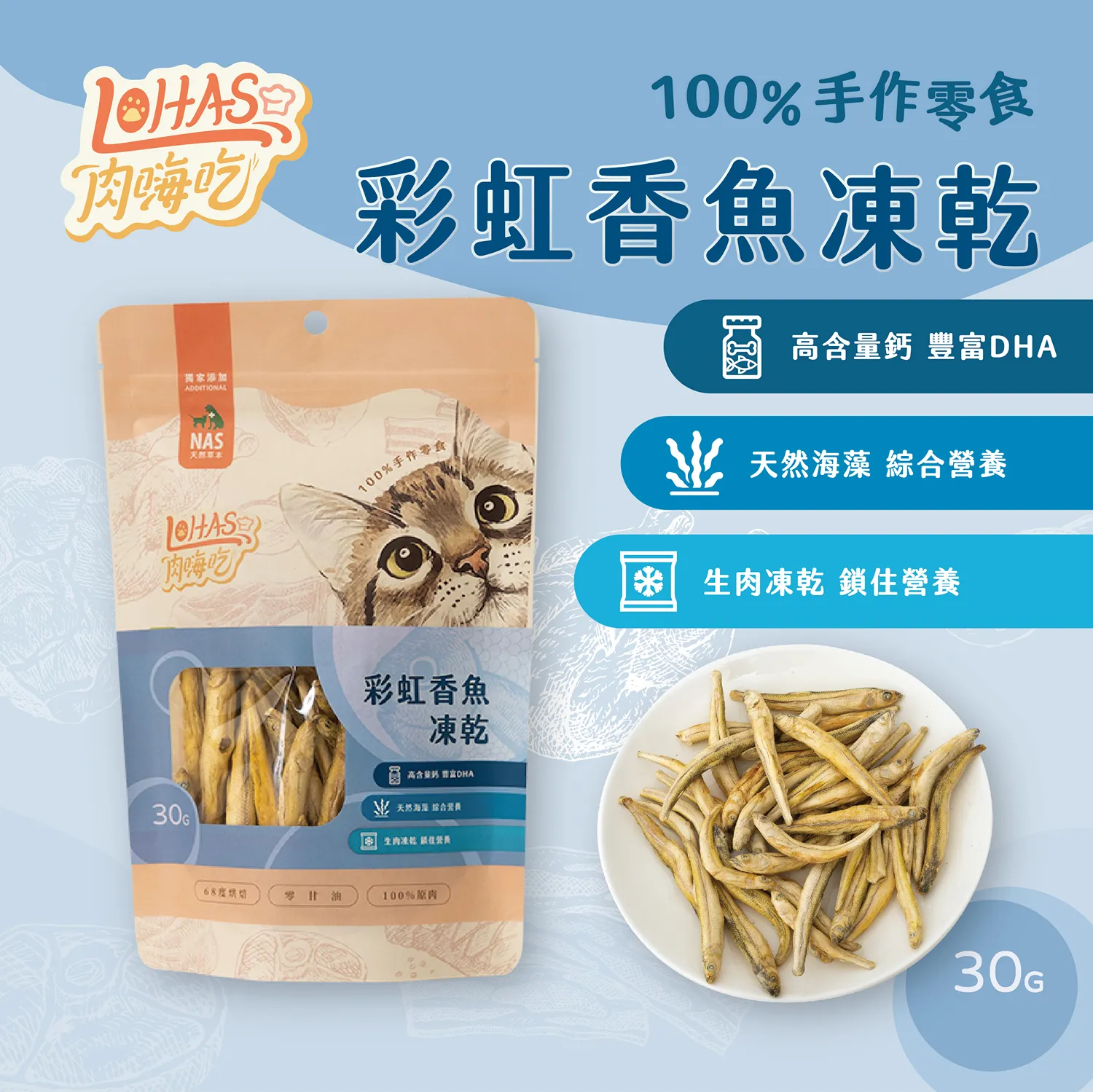 【肉嗨吃-貓】凍乾零食