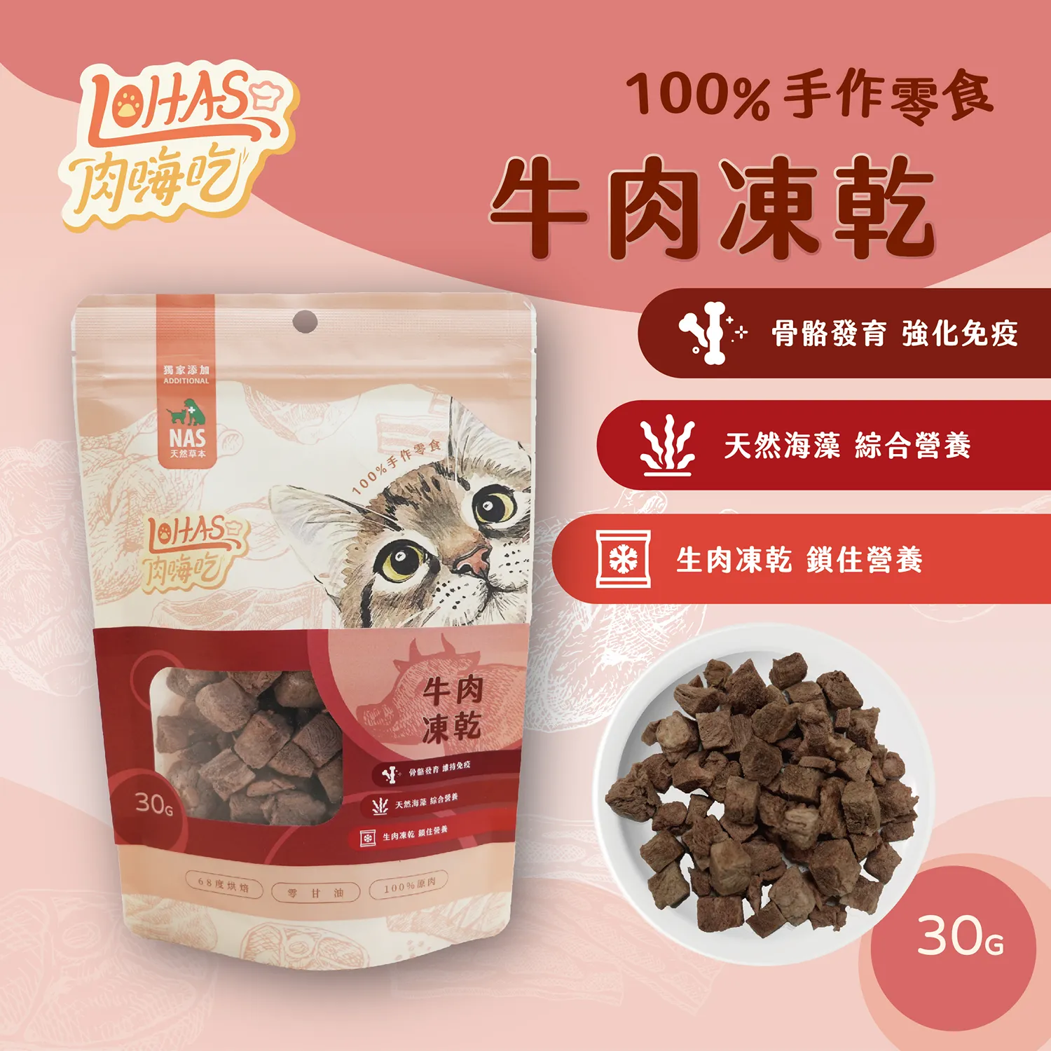 【肉嗨吃-貓】凍乾零食