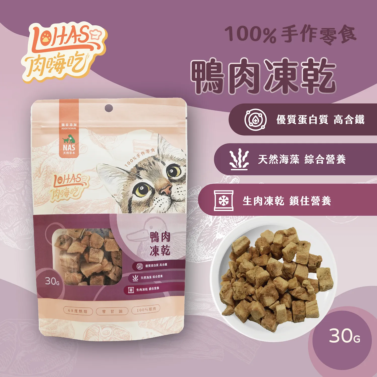【肉嗨吃-貓】凍乾零食