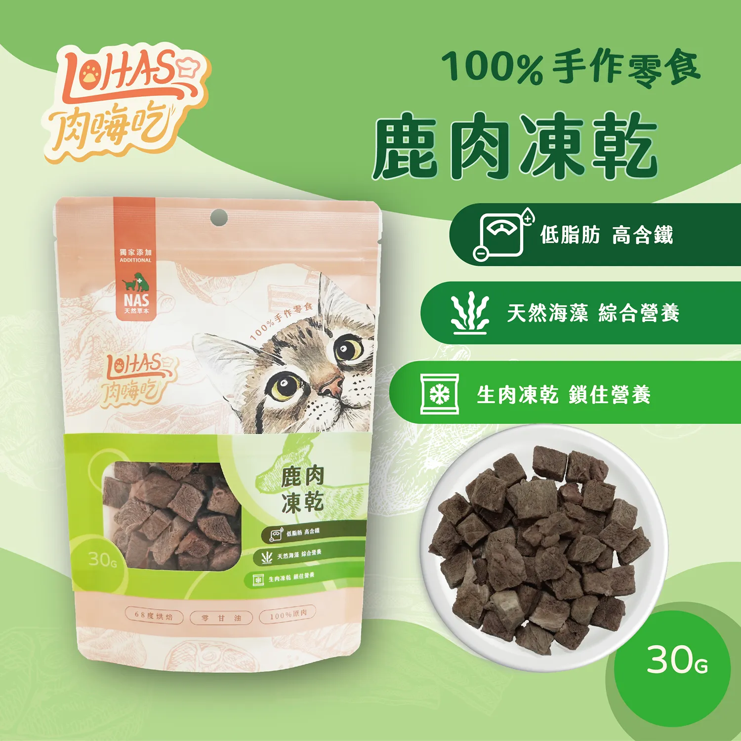 【肉嗨吃-貓】凍乾零食