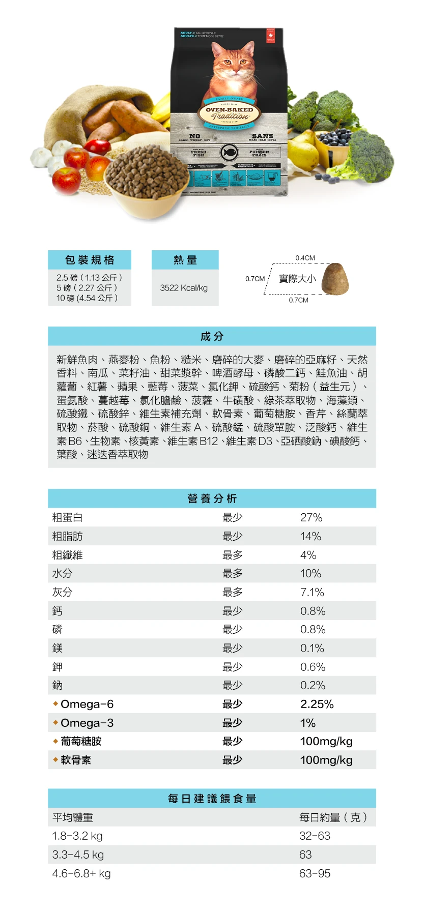 【烘焙客】成貓糧 深海魚