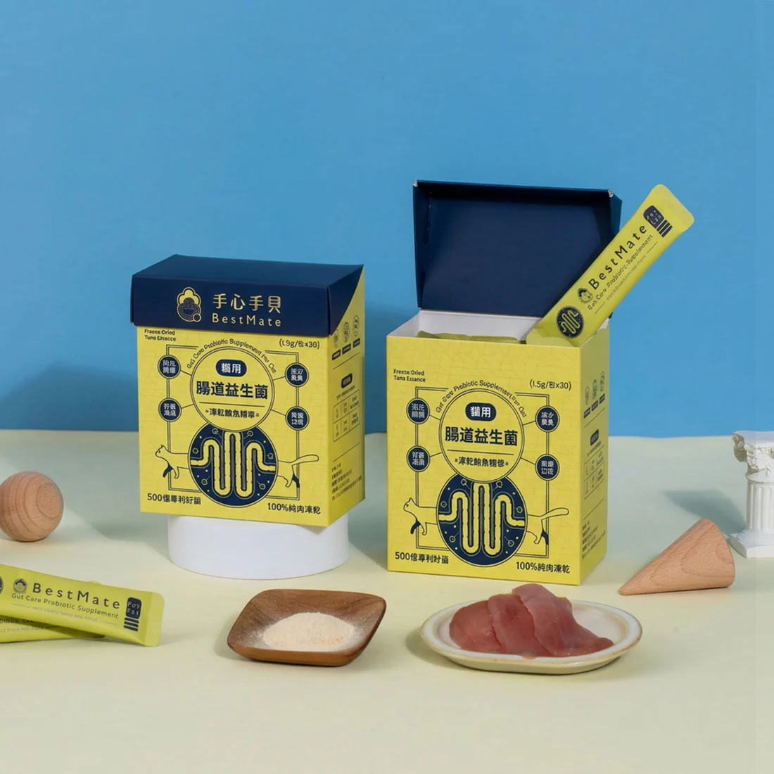 【手心手貝】腸道益生菌｜深海優質鮪魚肉凍乾精華❰ 貓cat ❱
