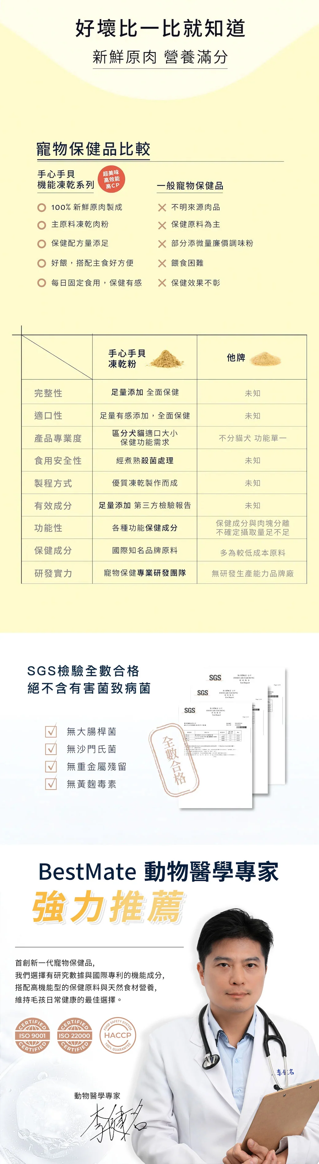 手心手貝機能凍乾粉 關節保健-雞肉牛肺